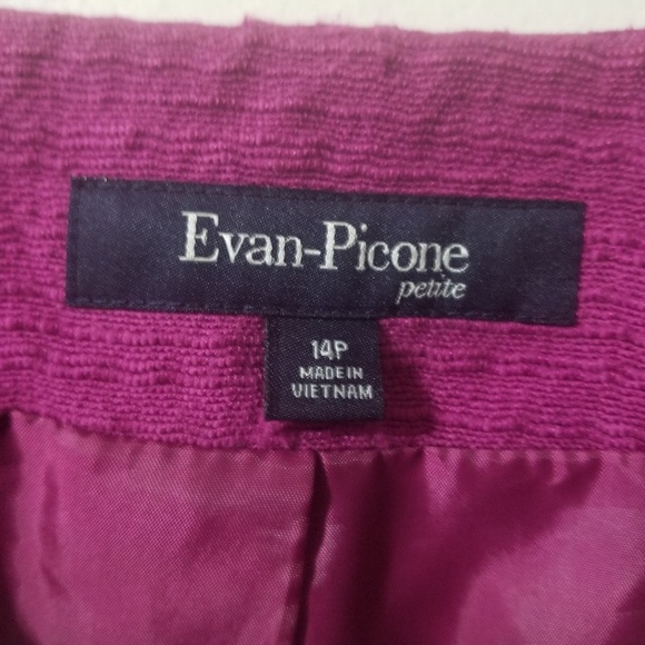 EVAN PICONE - two button blazer magenta pink - Picture 3 of 6